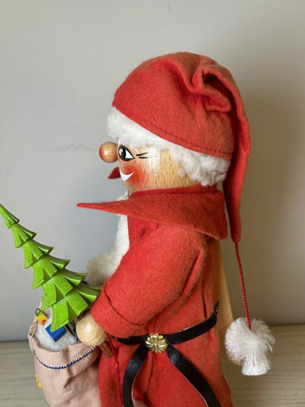 Steinbach Nutcracker Santa Claus 14" Tall Christmas Tree Bag Toys Vintage Gifts - Picture 8 of 16